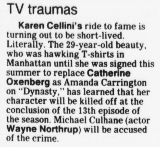 Dynasty-TV Traumas Karen Cellini's Ride to Fame Shortlived-Spokeman Review Oct 12 1986-01.jpg